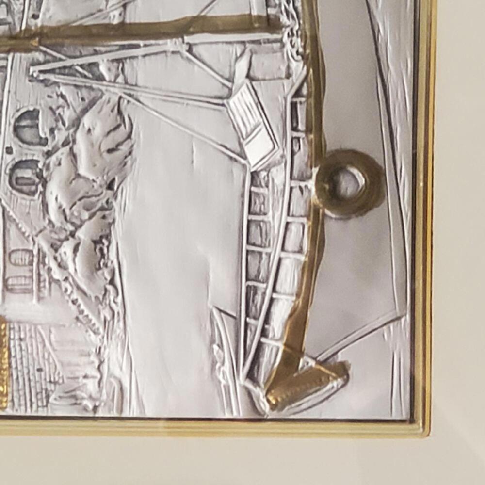 Moroni Signed Sterling Silver Engraving 20/250 Framed Italian Silver Art - Picture 7 of 10